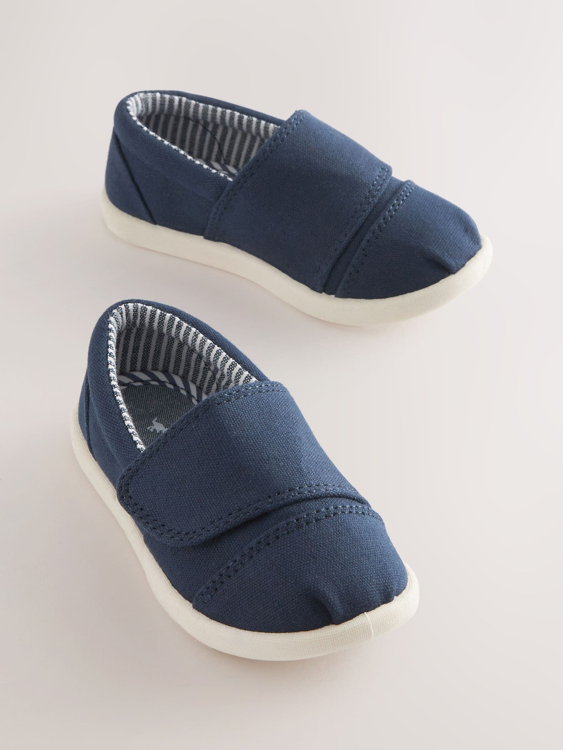 Navy Blue Touch Fastening Espadrille Shoes image 1