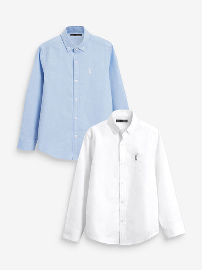 Dsiney Kidz - Blue & White 2 Pack Oxford Shirt (3-16yrs) image 1