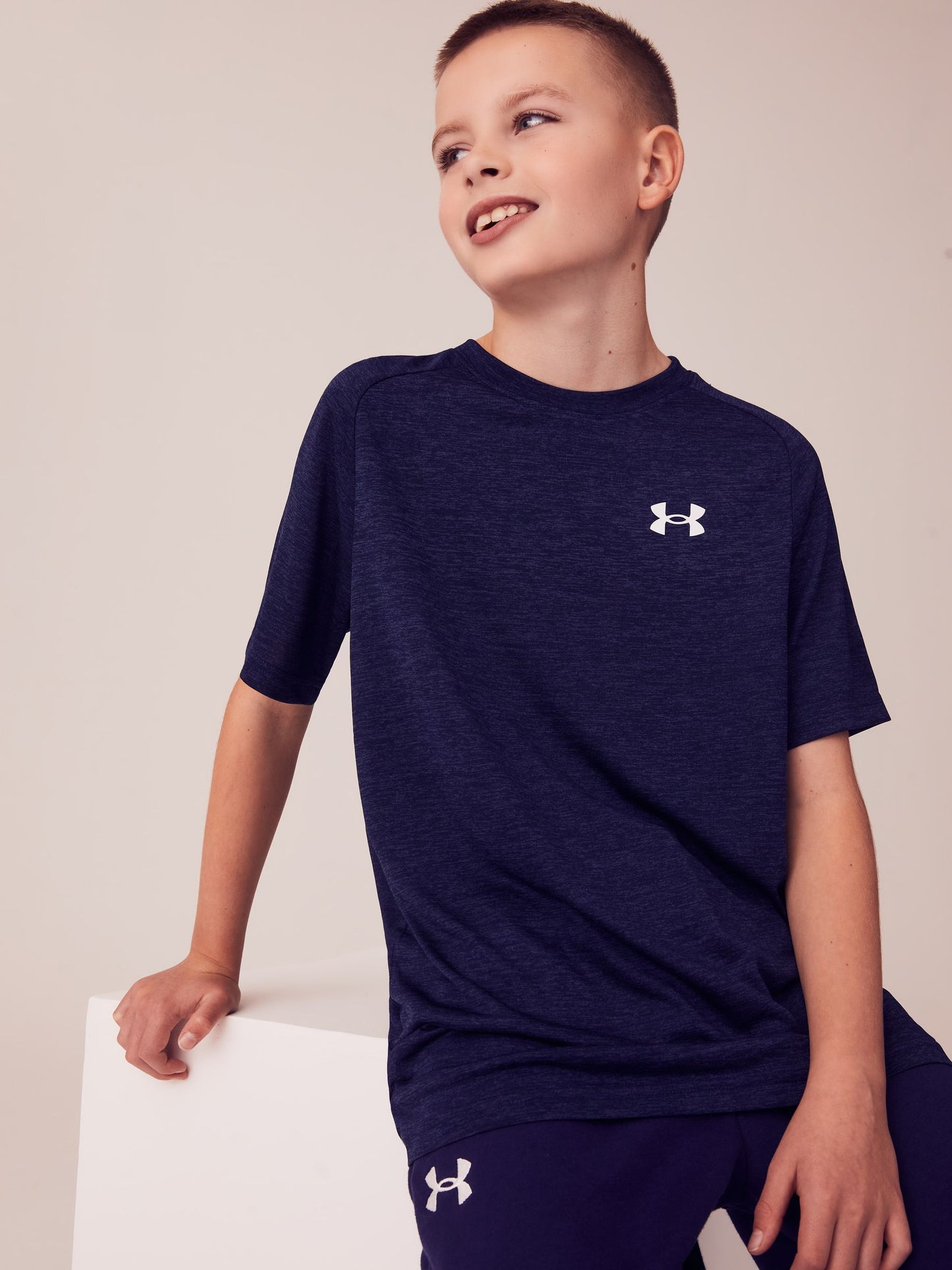 Dsiney Kidz - Under Armour Navy Tech 2.0 Short Sleeve T-Shirt image 3