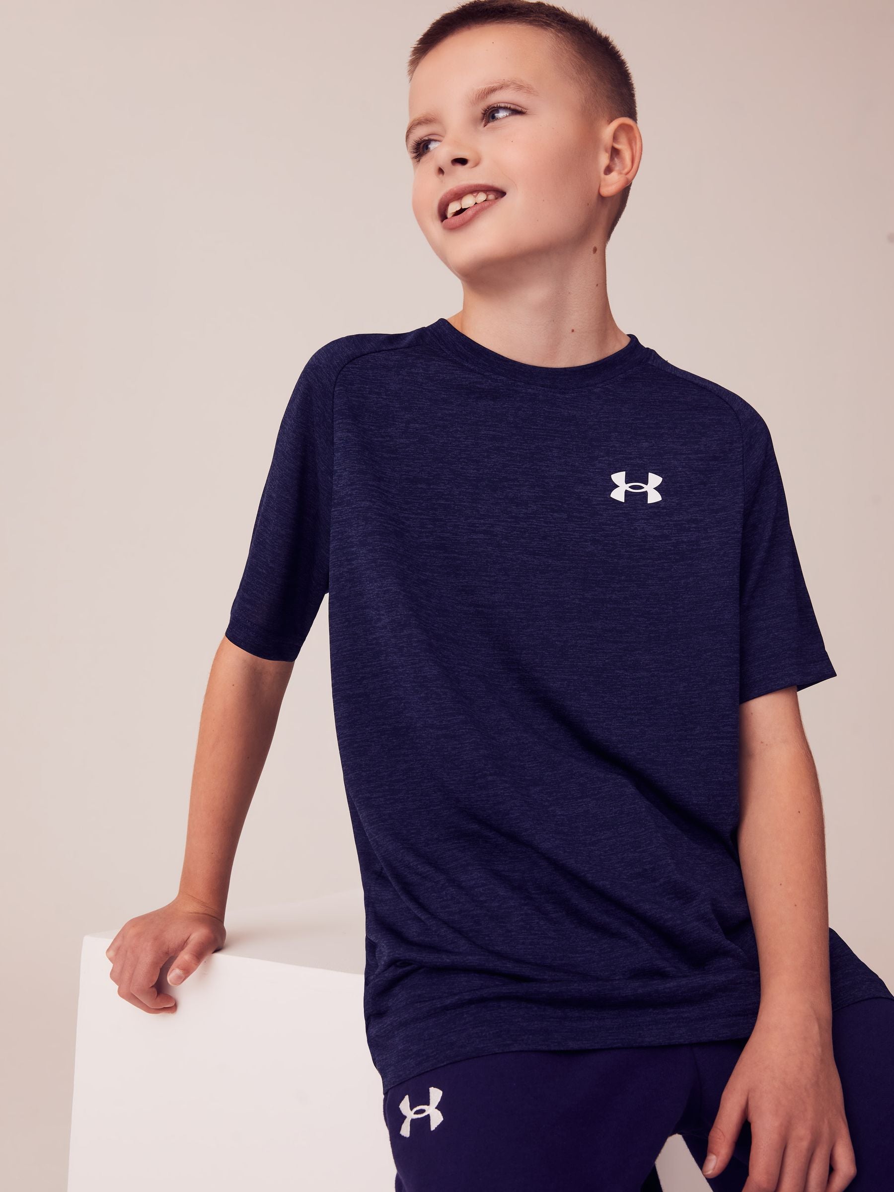 Dsiney Kidz - Under Armour Navy Tech 2.0 Short Sleeve T-Shirt image 3