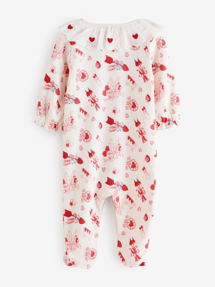 Cream Cath Kidston Baby Sleepsuit