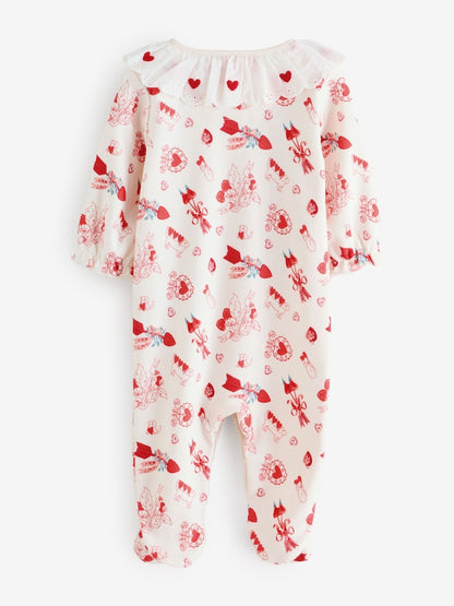 Cream Cath Kidston Baby Sleepsuit
