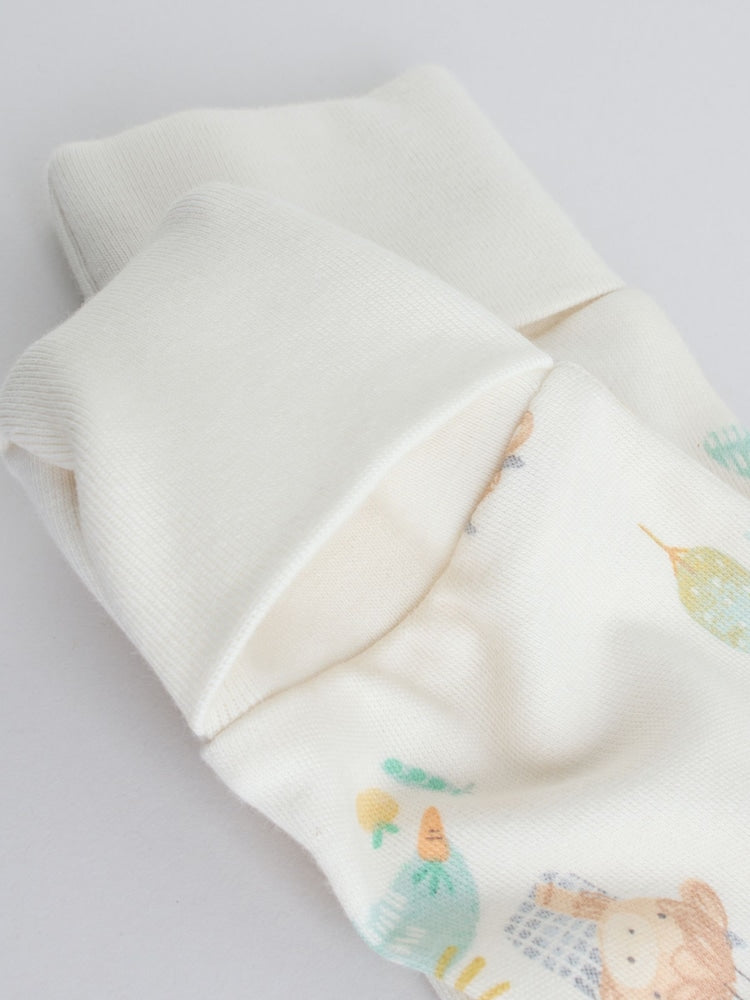 Cream Hamish Two Way Zip Baby Sleepsuits 3 Pack (0mths-3yrs)