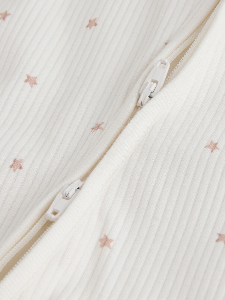 Cream Hello World Baby Sleepsuit and Hat Set Immediate