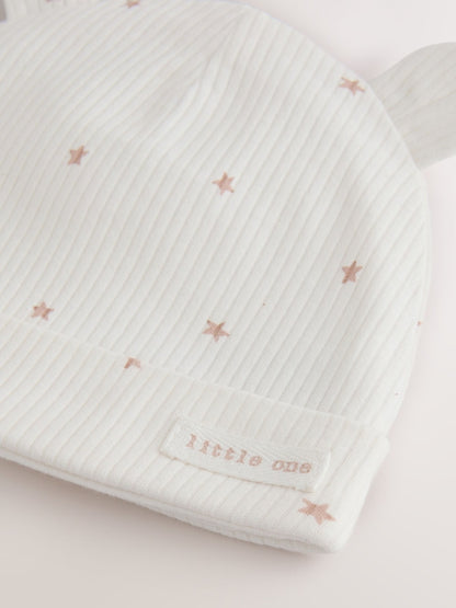Cream Hello World Baby Sleepsuit and Hat Set Immediate