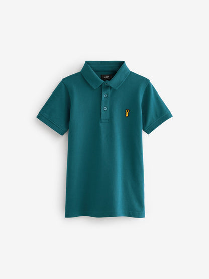 Dsiney Kidz - Stag Blue Teal Short Sleeve Polo Shirt (3-16yrs) image 1