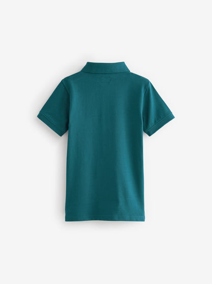 Dsiney Kidz - Stag Blue Teal Short Sleeve Polo Shirt (3-16yrs) image 2