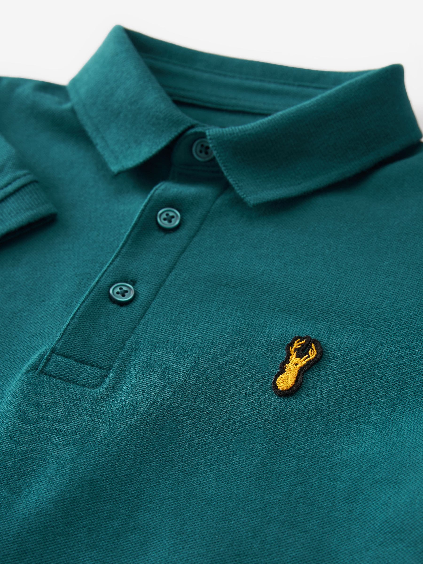 Dsiney Kidz - Stag Blue Teal Short Sleeve Polo Shirt (3-16yrs) image 3