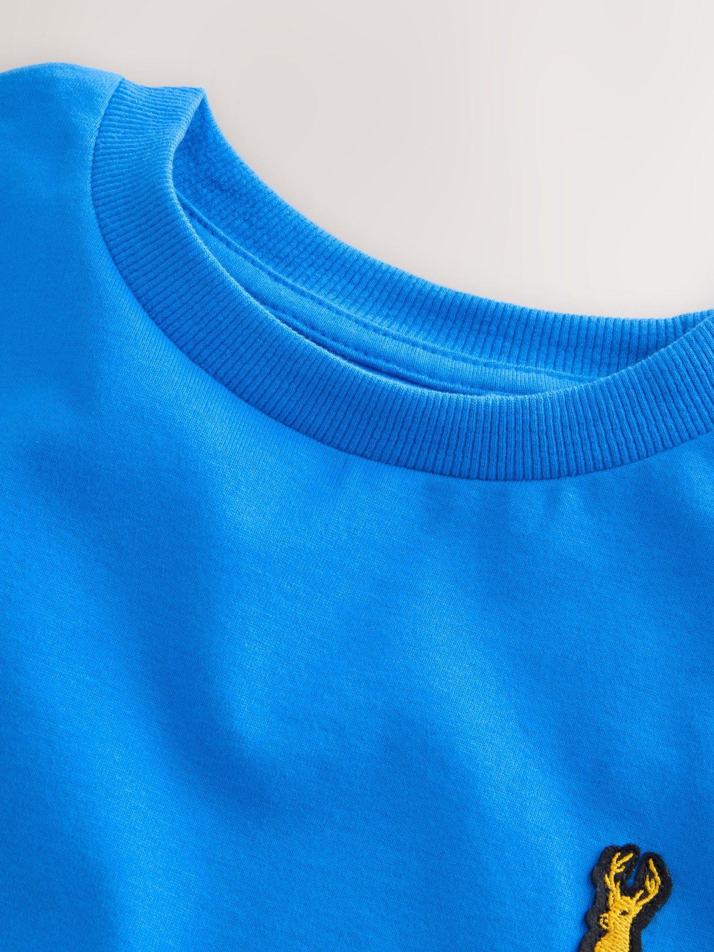 Dsiney Kidz - Blue Short Sleeve Stag Embroidered T-Shirts 4 Pack (3-16yrs) image 8