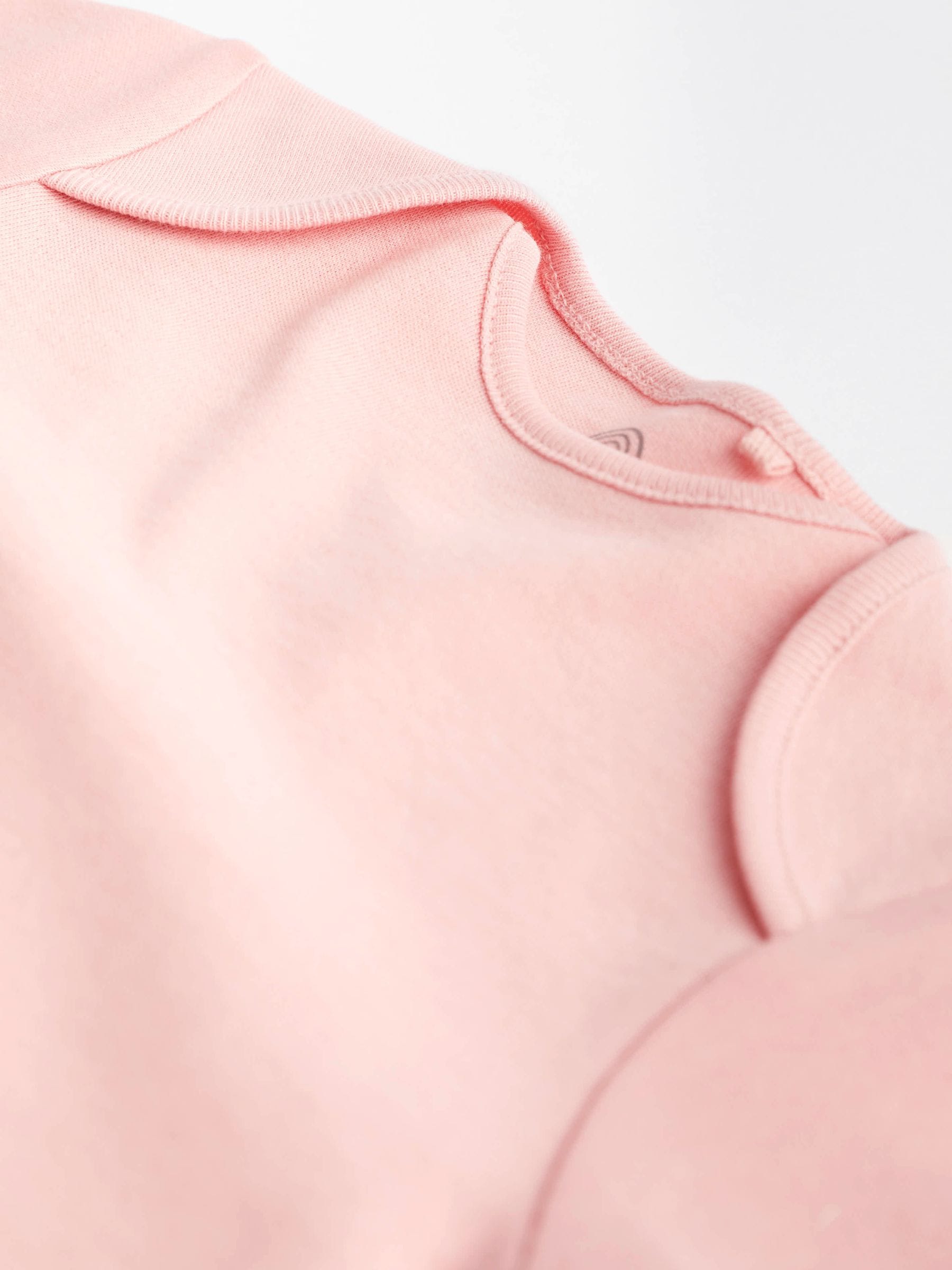 Pink/White 10 Pack Essential Short Sleeve Baby Bodysuits image 5