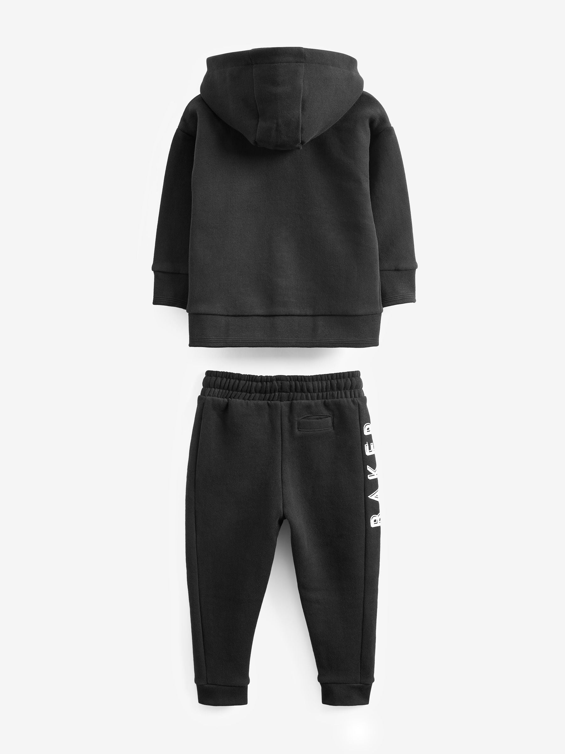 Dsiney Kidz - Baker by Ted Baker Black Baker by Ted Baker Zip Through Hoodie and Jogger Set image 8
