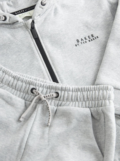 Dsiney Kidz - Baker by Ted Baker Grey Baker by Ted Baker Zip Through Hoodie and Jogger Set image 13