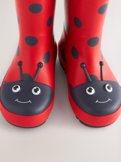 Red Ladybird Handle Wellies image 5