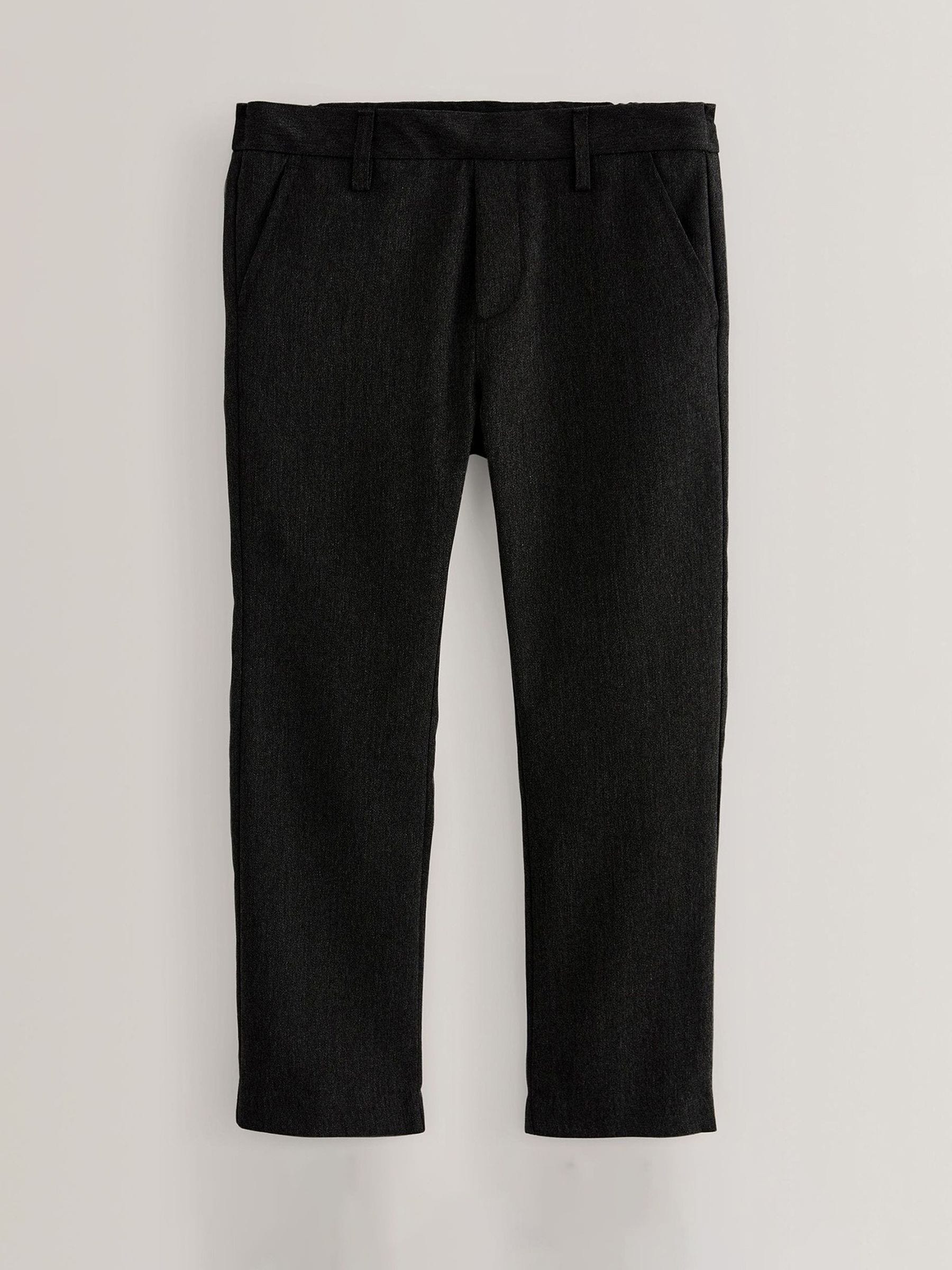 Dsiney Kidz - Black Skinny School Formal Stretch Pull On Waist Trousers (3-17yrs) image 1