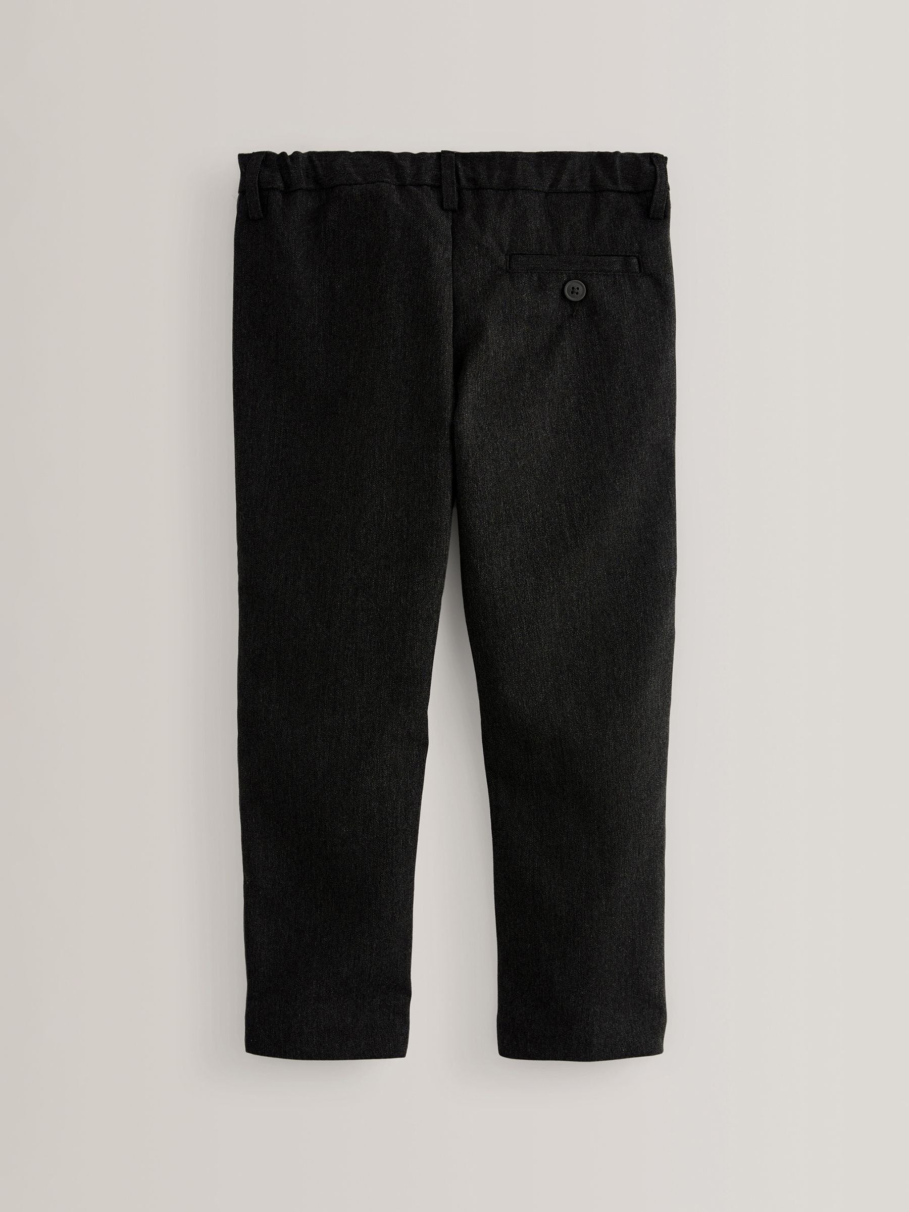 Dsiney Kidz - Black Skinny School Formal Stretch Pull On Waist Trousers (3-17yrs) image 2