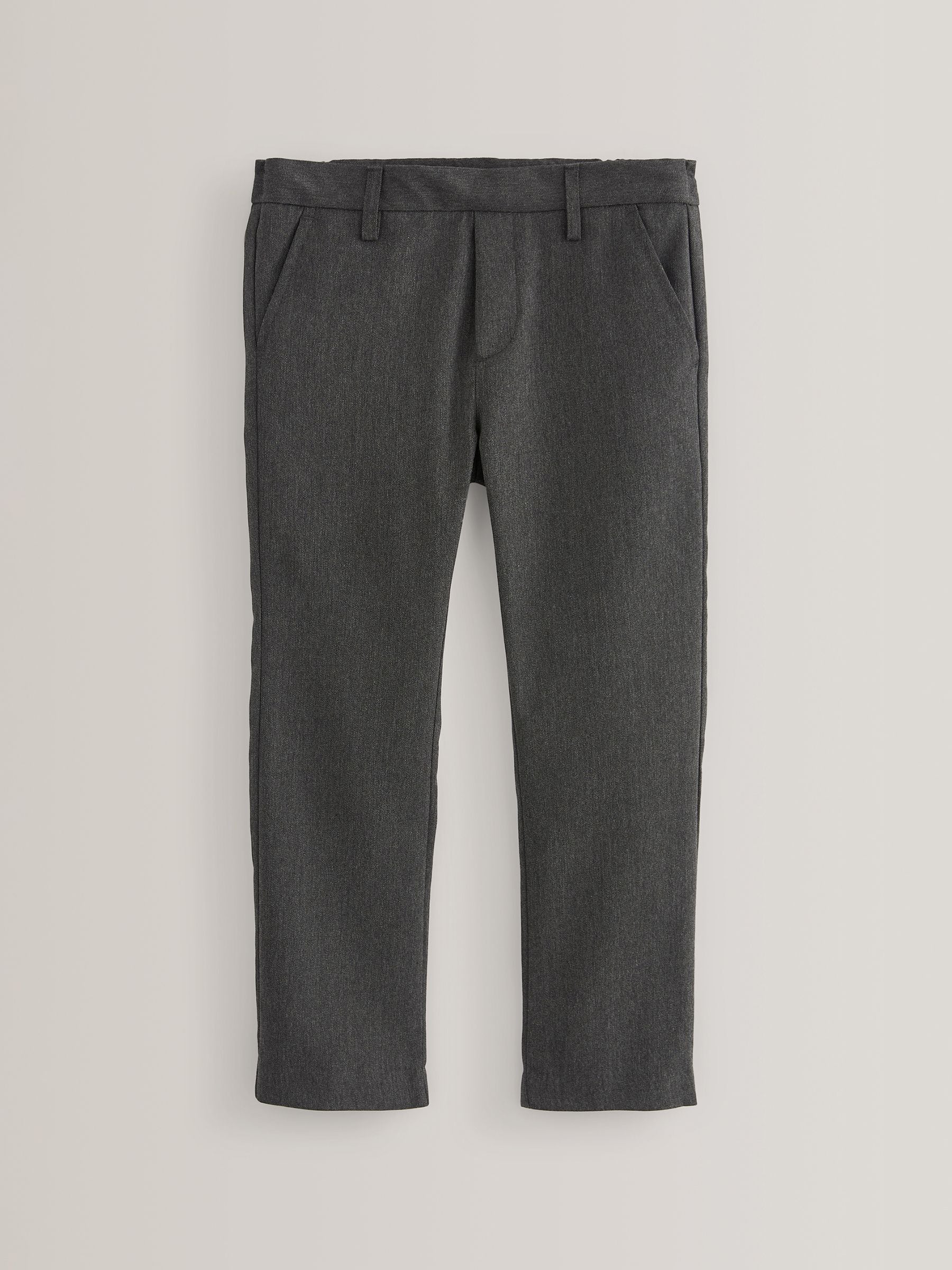 Dsiney Kidz - Grey Skinny School Formal Stretch Pull On Waist Trousers (3-17yrs) image 1