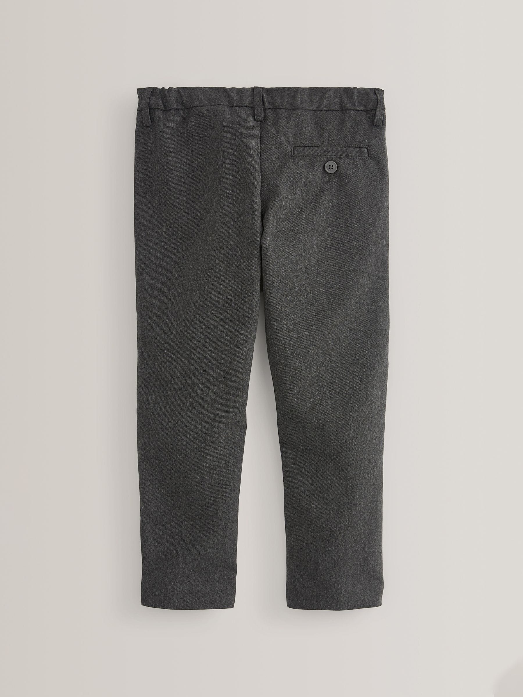 Dsiney Kidz - Grey Skinny School Formal Stretch Pull On Waist Trousers (3-17yrs) image 2