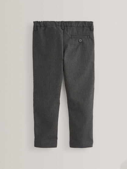 Dsiney Kidz - Grey Skinny School Formal Stretch Pull On Waist Trousers (3-17yrs) image 2