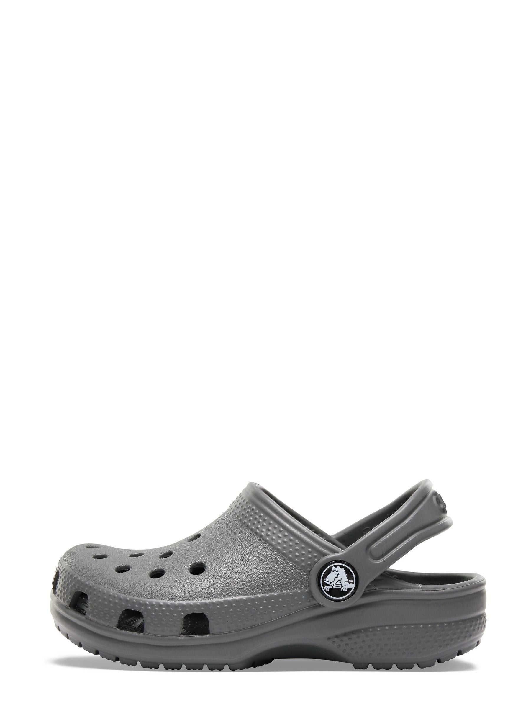 Crocs Grey Kids Unisex Classic Clogs image 2