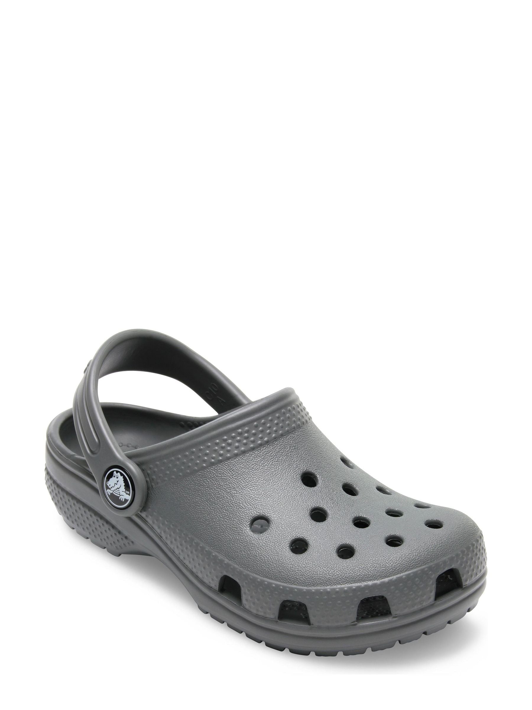 Crocs Grey Kids Unisex Classic Clogs image 3