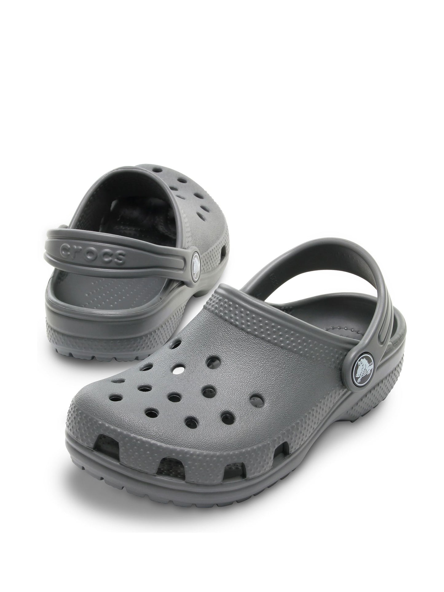 Crocs Grey Classic Toddler Clogs image 4