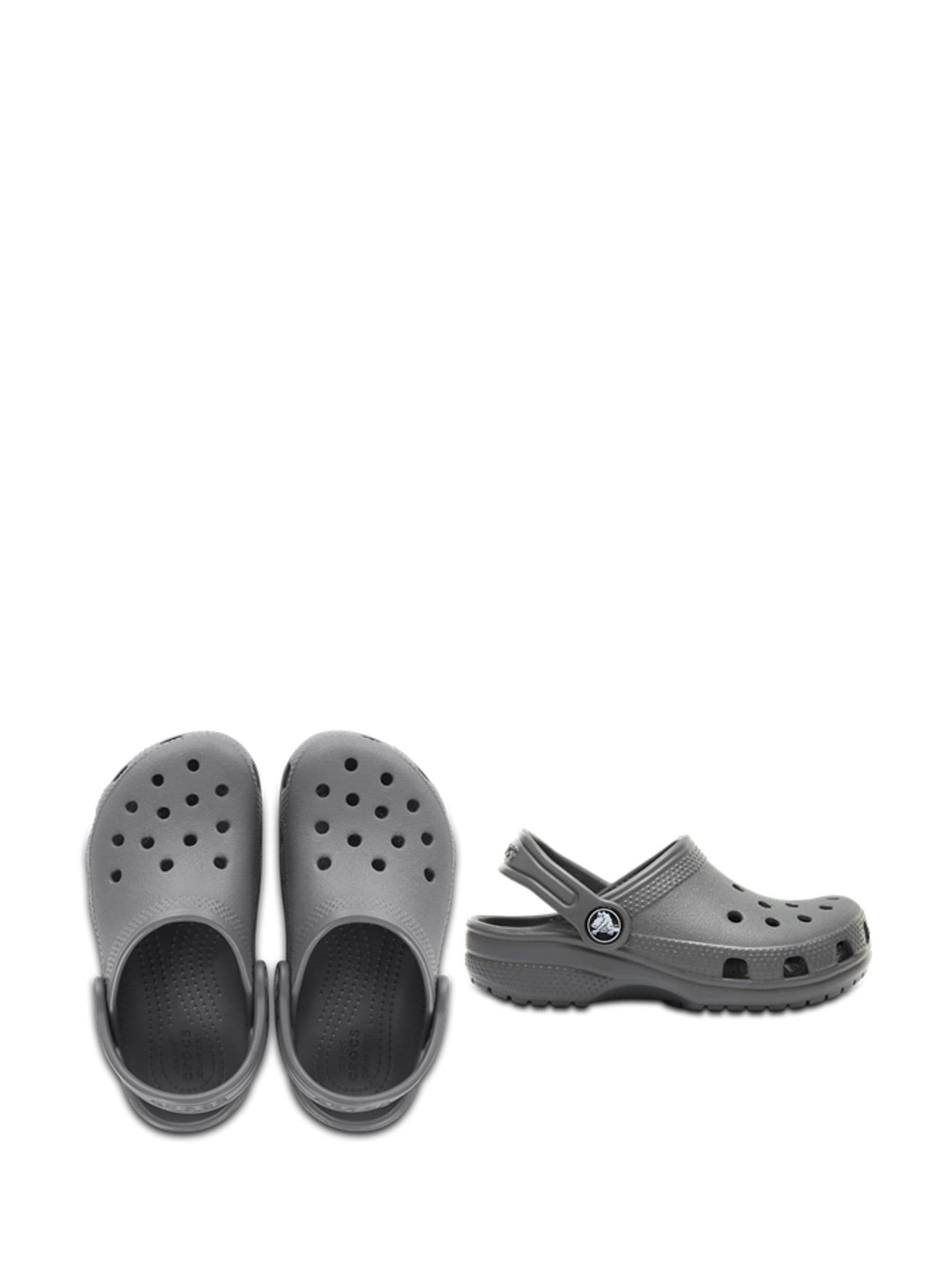 Crocs Grey Classic Toddler Clogs image 5