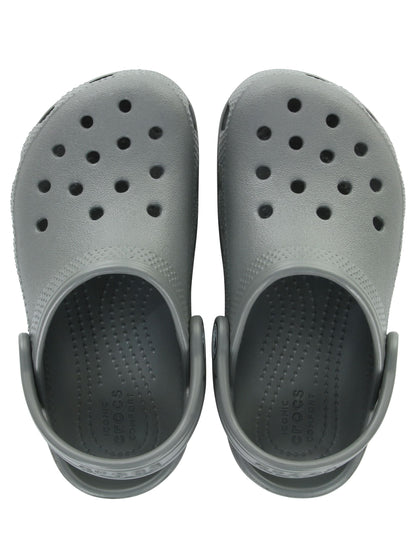 Crocs Grey Classic Toddler Clogs image 6