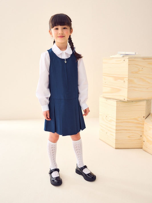 Royal Blue Regular Fit Zip Front School Pinafore (3-14yrs) image 1