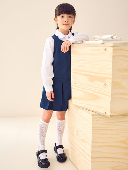 Royal Blue Regular Fit Zip Front School Pinafore (3-14yrs) image 4