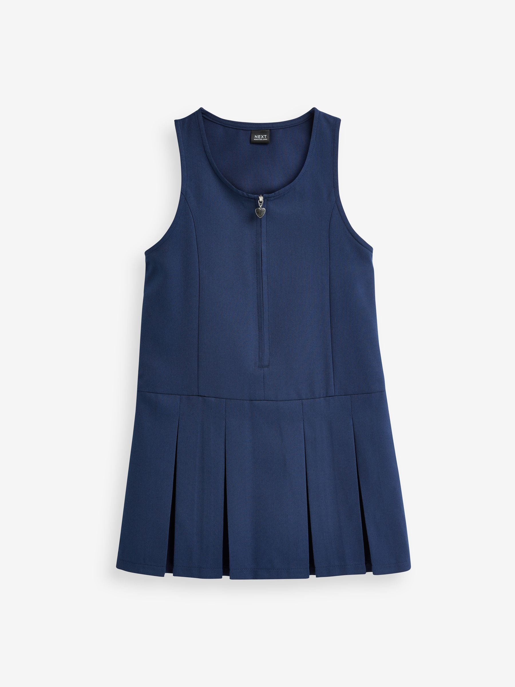 Royal Blue Regular Fit Zip Front School Pinafore (3-14yrs) image 5