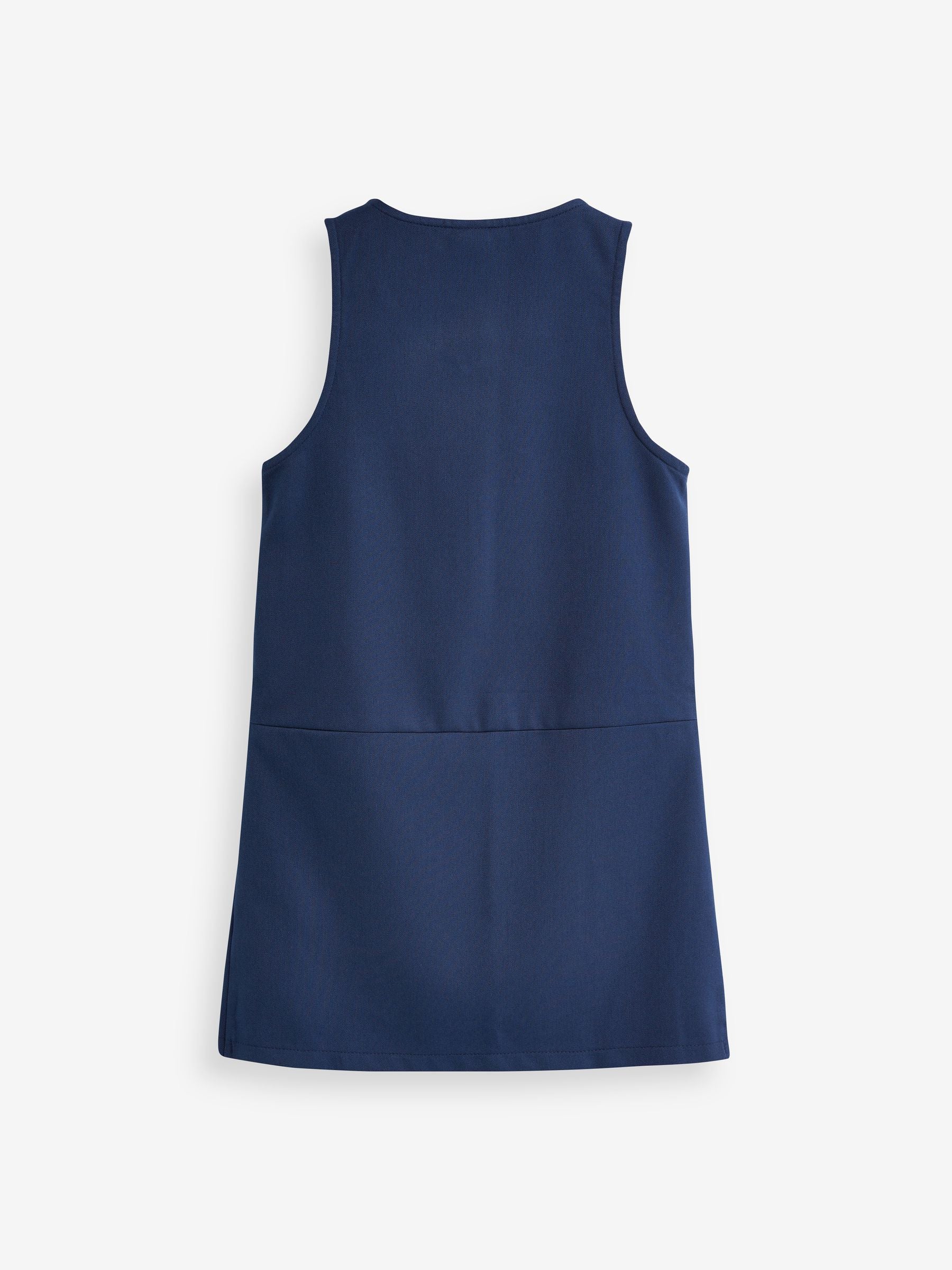 Royal Blue Regular Fit Zip Front School Pinafore (3-14yrs) image 6
