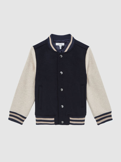 Dsiney Kidz - Reiss Navy Kansas Varsity Bomber Jacket image 2
