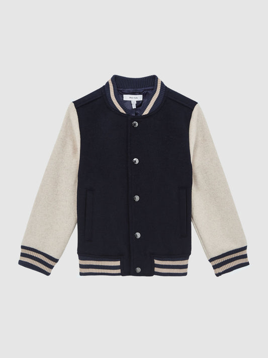Dsiney Kidz - Reiss Navy Kansas Varsity Bomber Jacket image 2