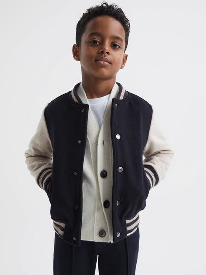 Dsiney Kidz - Reiss Navy Kansas Varsity Bomber Jacket image 3