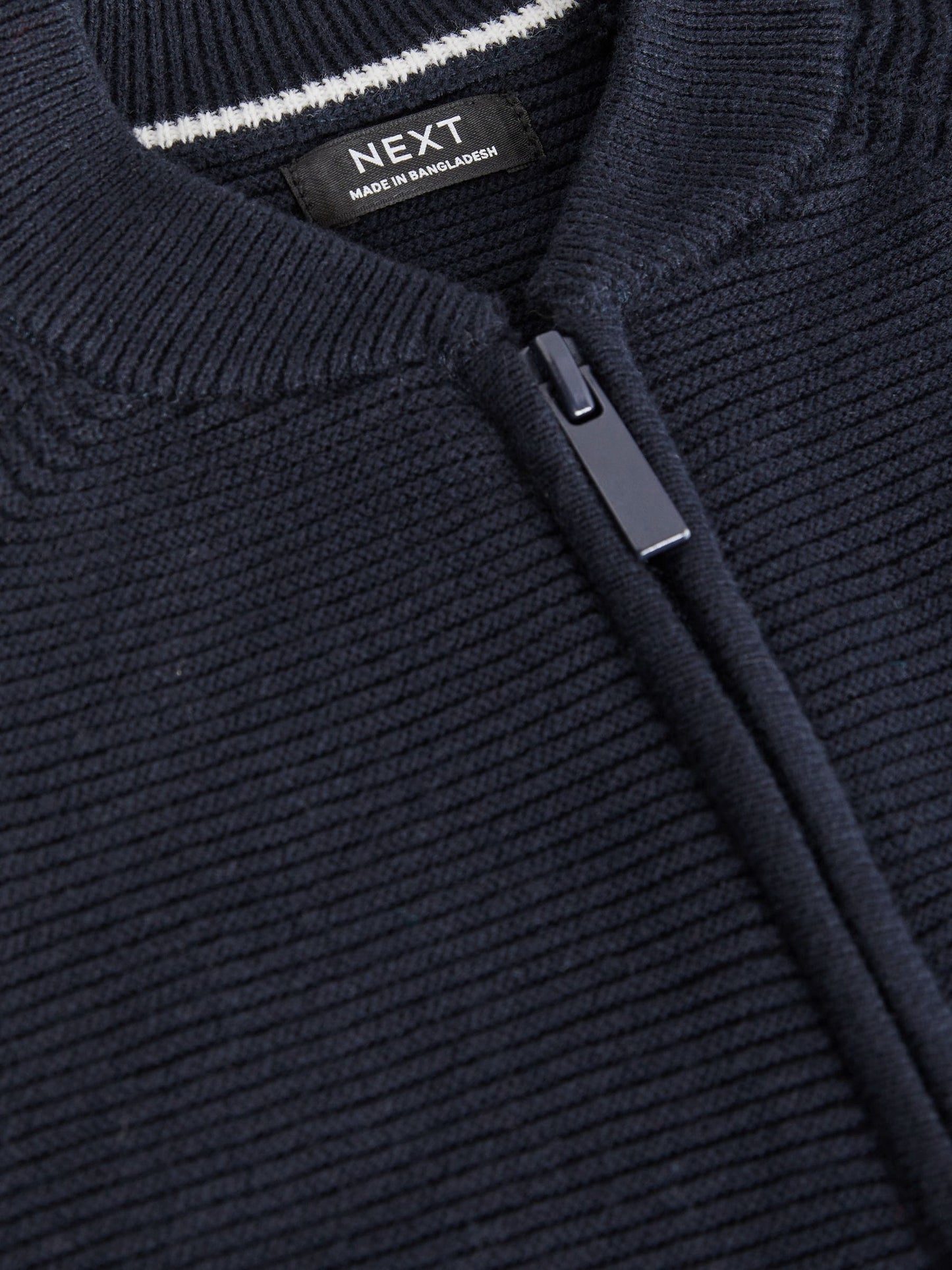 Navy Zip Through Cardigan (3mths-7yrs)