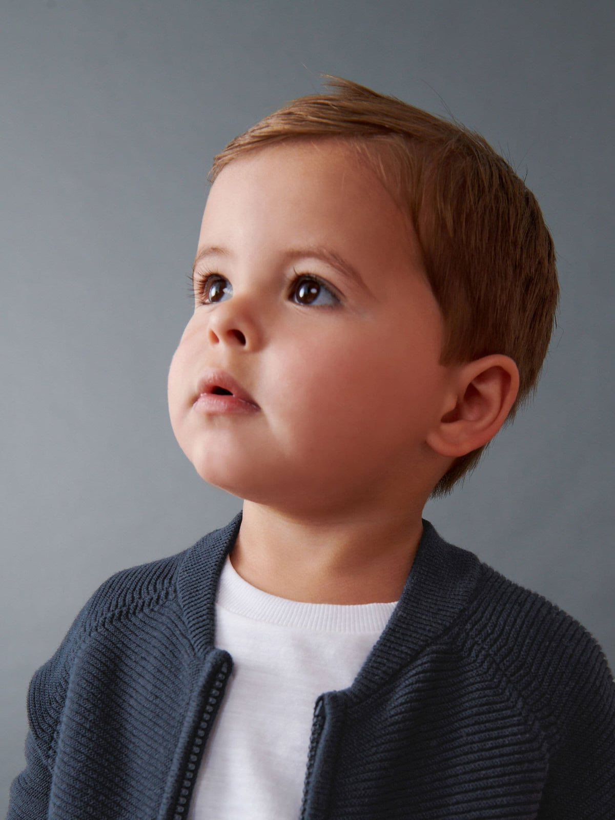 Navy Zip Up Cardigan (3mths-7yrs) - image 4
