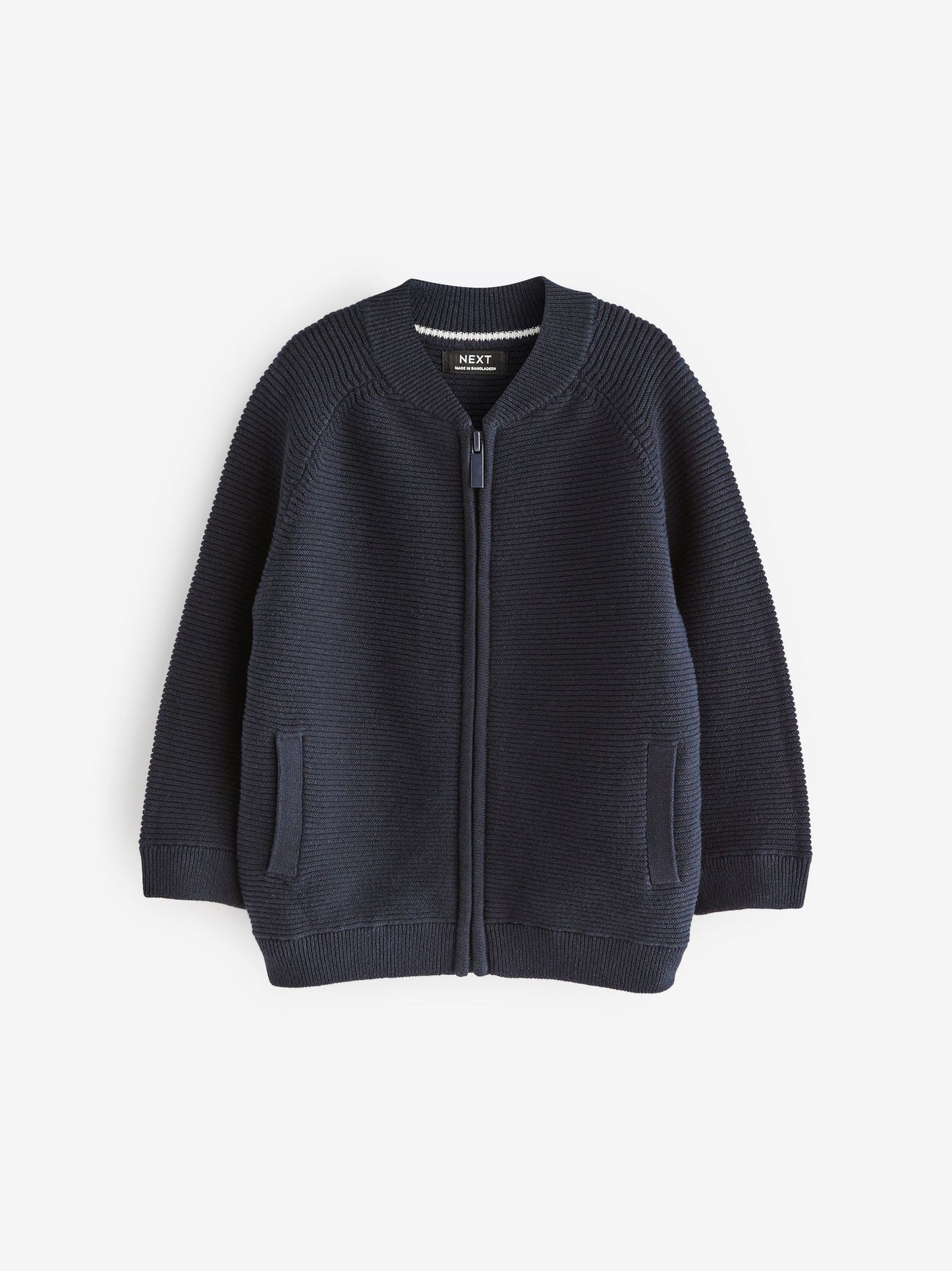 Navy Zip Through Cardigan (3mths-7yrs)