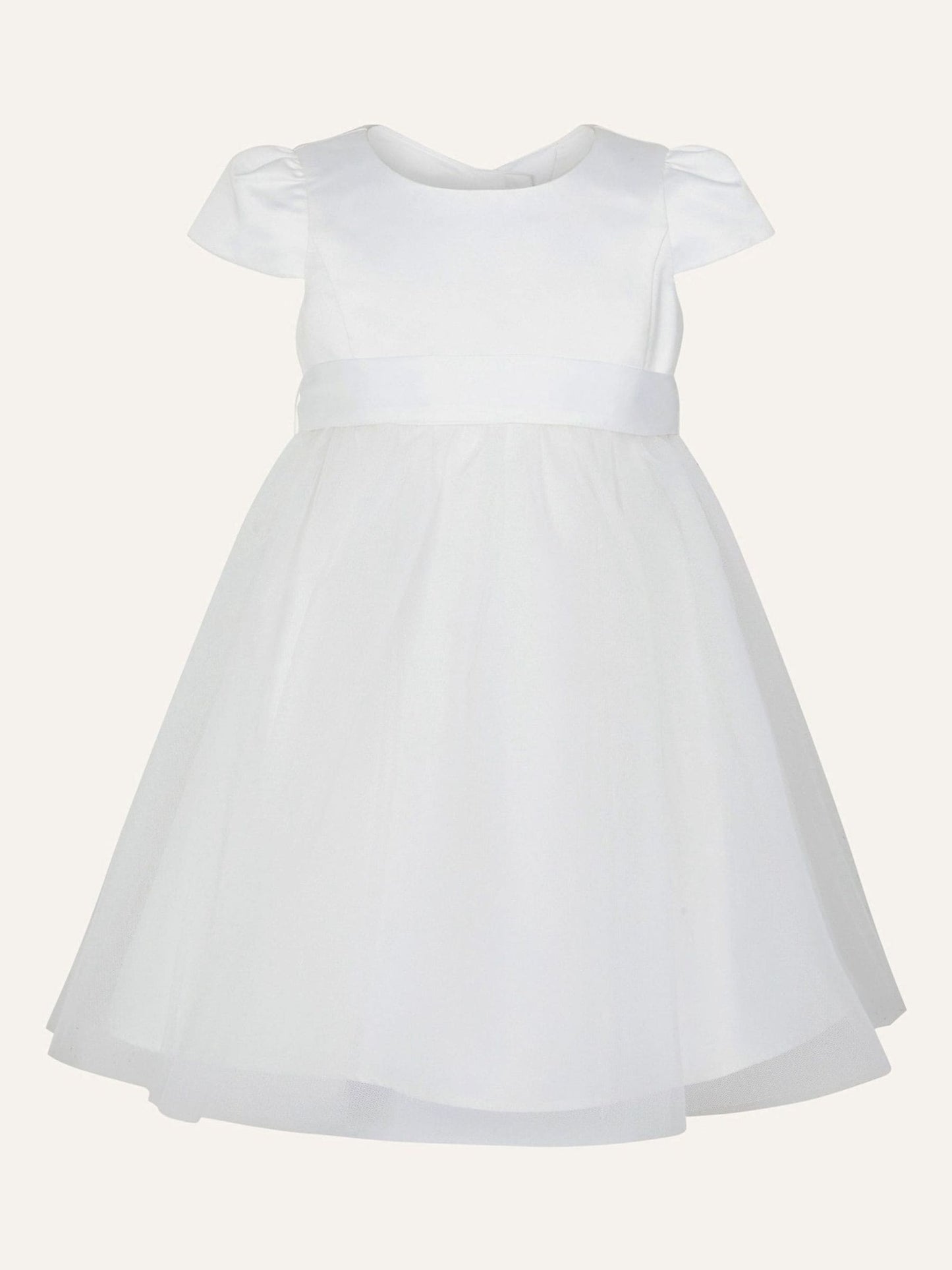 Monsoon Cream Tulle Baby Bridesmaid Dress image 1
