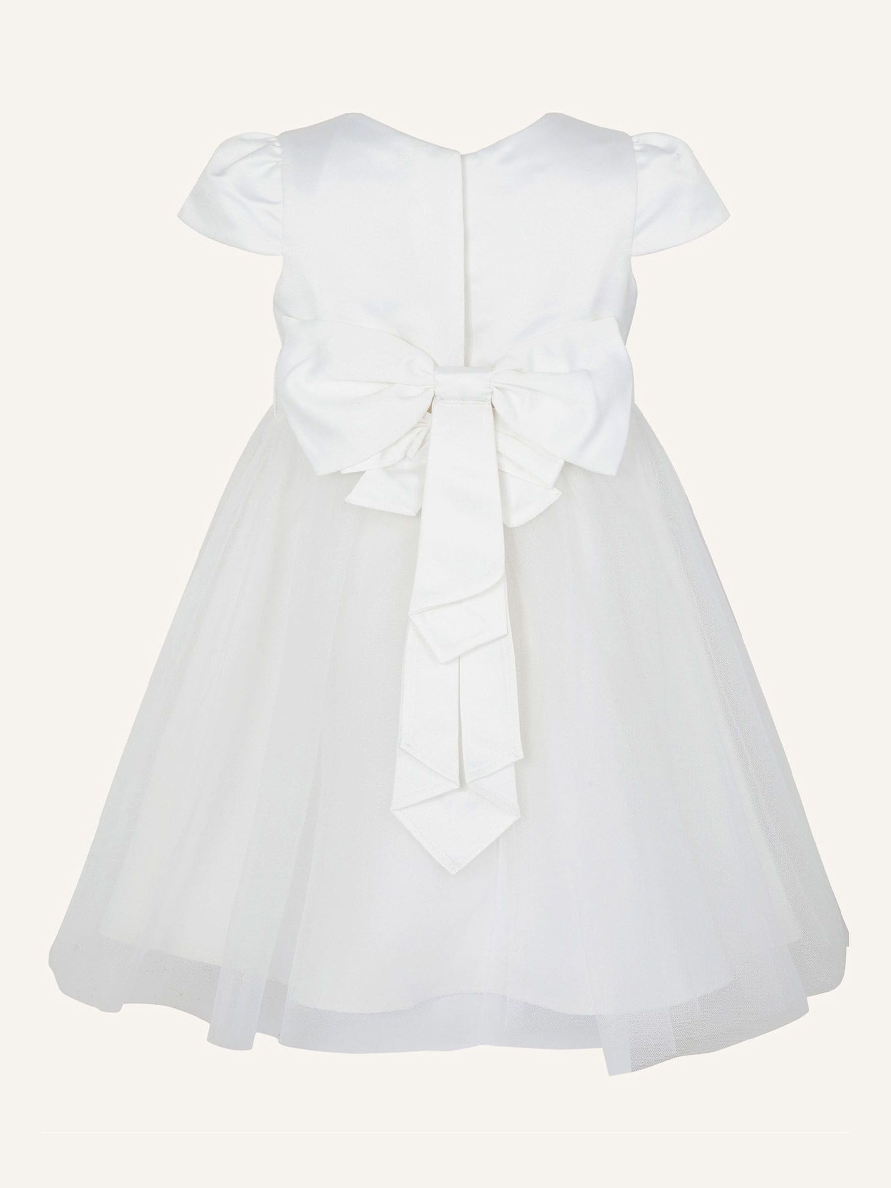 Monsoon Cream Tulle Baby Bridesmaid Dress image 2