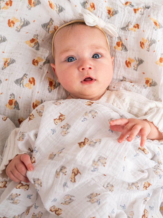 aden + anais Animal Essentials Muslin Blanket 4 Pack image 1
