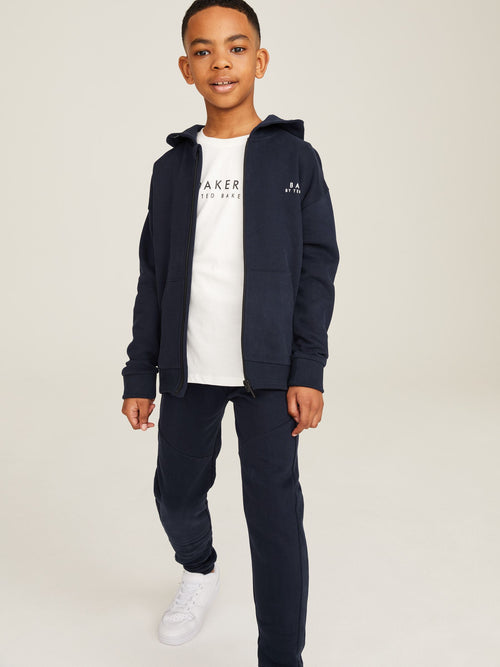 Baker by Ted Baker Zip Through 100% Cotton Hoodie and Jogger Set image 1