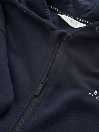 Dsiney Kidz - Baker by Ted Baker Navy Baker by Ted Baker Zip Through Hoodie and Jogger Set image 11