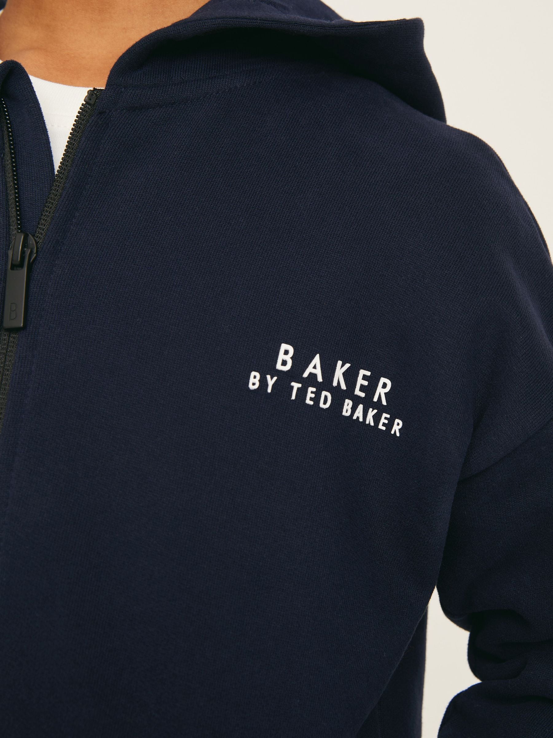 Dsiney Kidz - Baker by Ted Baker Navy Baker by Ted Baker Zip Through Hoodie and Jogger Set image 5