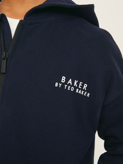 Dsiney Kidz - Baker by Ted Baker Navy Baker by Ted Baker Zip Through Hoodie and Jogger Set image 5