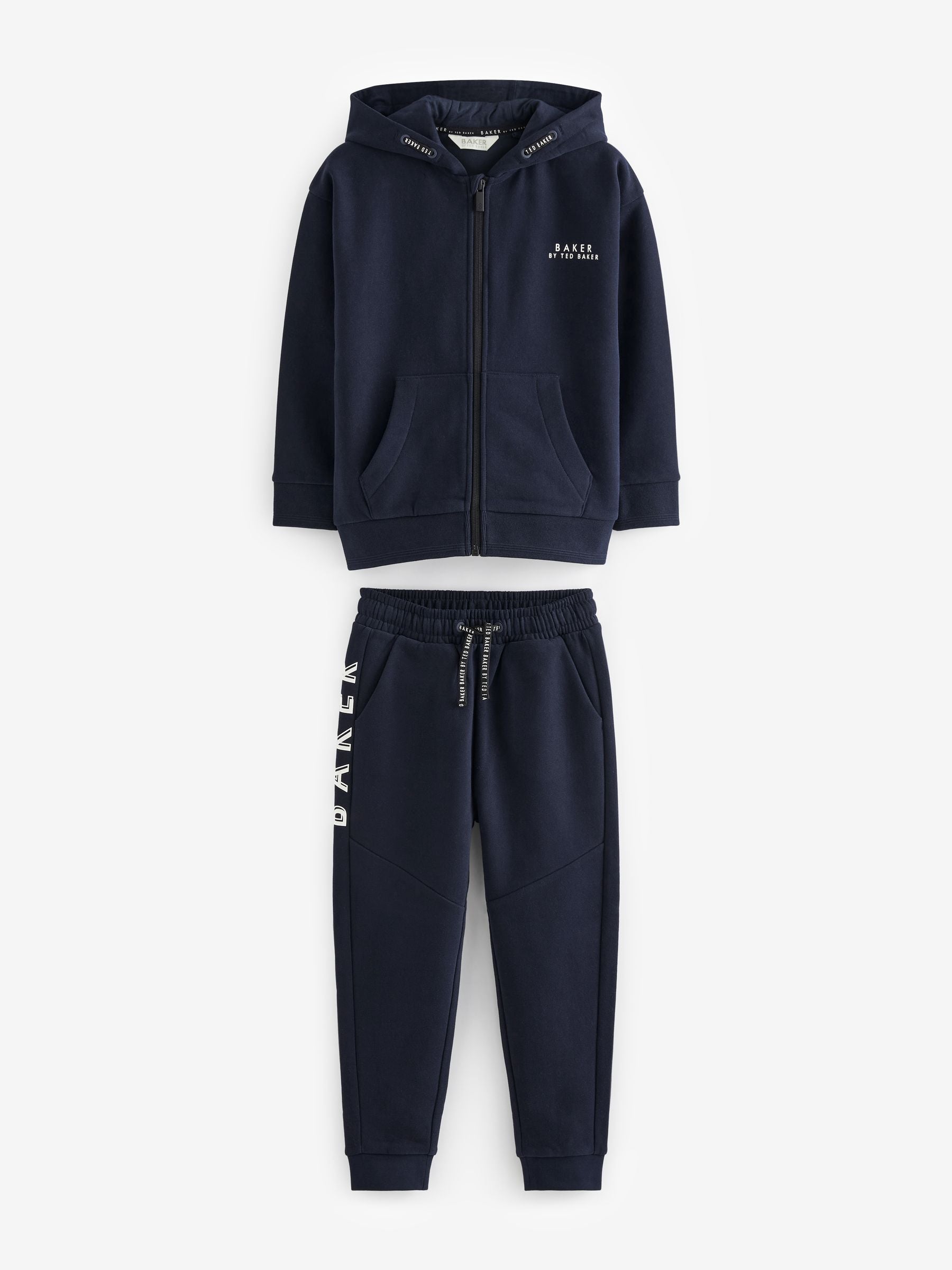 Dsiney Kidz - Baker by Ted Baker Navy Baker by Ted Baker Zip Through Hoodie and Jogger Set image 7