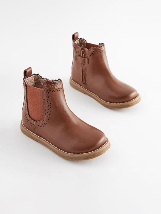 Tan Brown Standard Fit (F) Chelsea Ankle Boots image 1