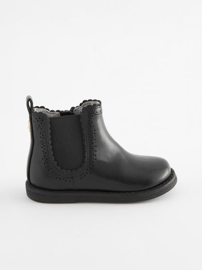 Black Standard Fit (F) Chelsea Ankle Boots image 3