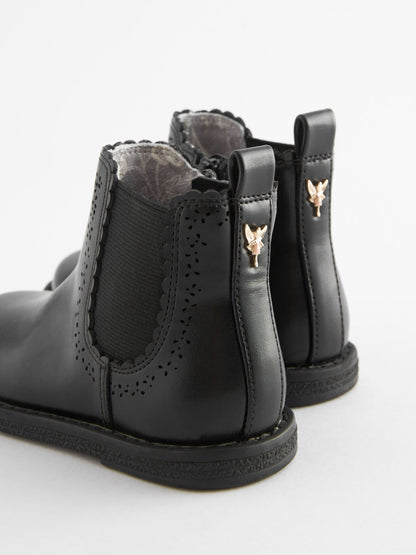 Black Standard Fit (F) Chelsea Ankle Boots image 5