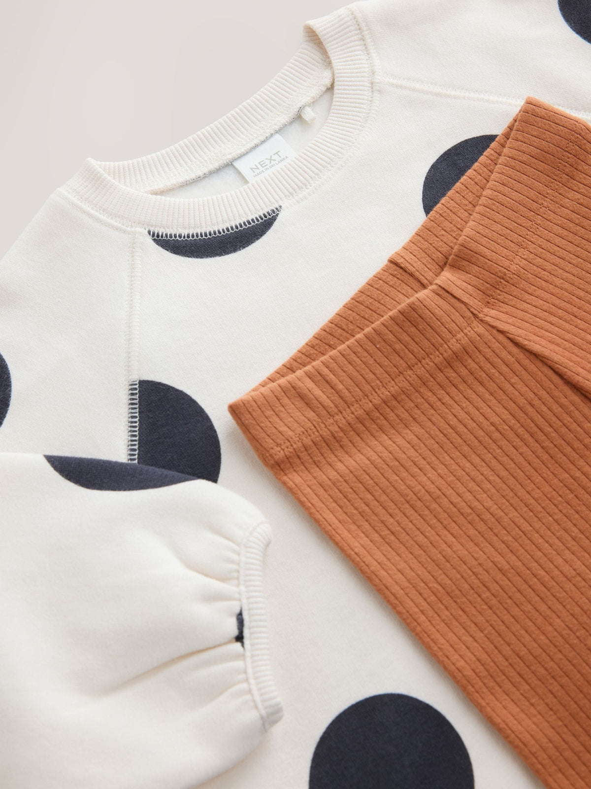 Dsiney Kidz - Cream Mono Spot Sweatshirt and Leggings Set (3mths-7yrs) image 5