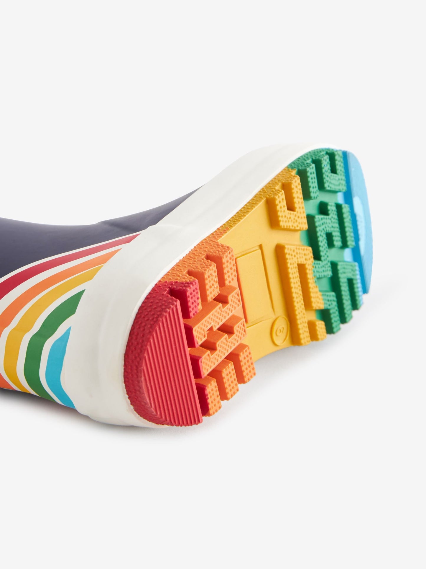 Little Bird by Jools Oliver Navy Rainbow Welly Boots image 4